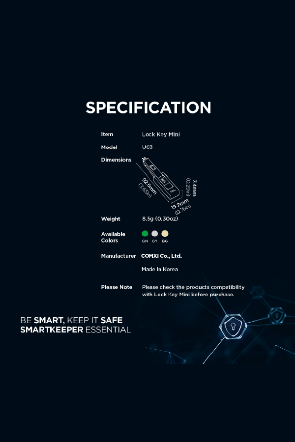 SmartKeeper Lock Key Mini – Key for Mini Port Security Locks - Image 2