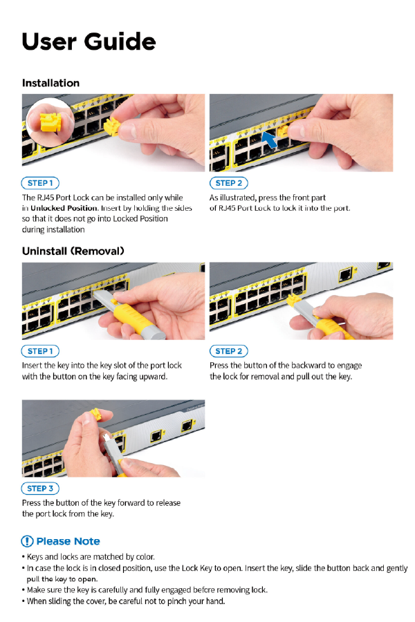 SmartKeeper RJ45 Port Locks with Key | Essential – Secure Network Port Lock Set - Image 3