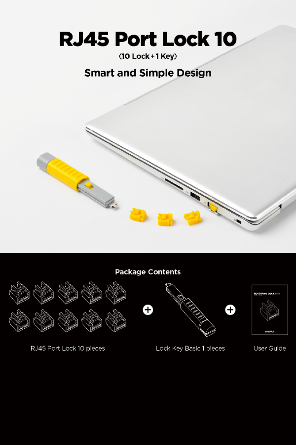 SmartKeeper RJ45 Port Locks with Key | Essential – Secure Network Port Lock Set - Image 4