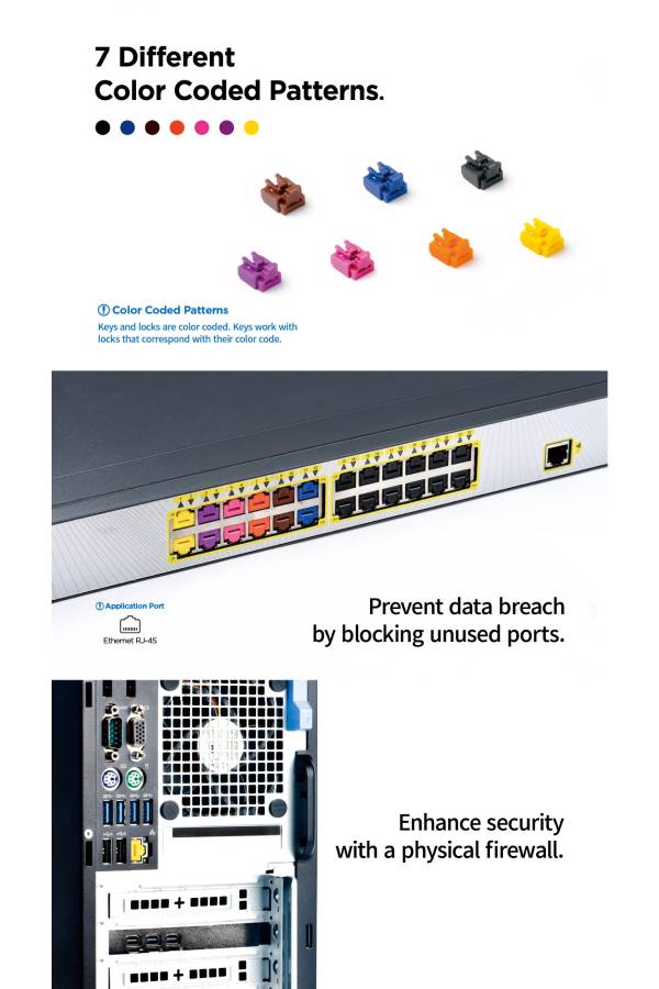 SmartKeeper RJ45 Port Locks with Key | Essential – Secure Network Port Lock Set - Image 5