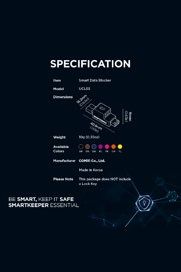 SmartKeeper Smart Data Blocker | Essential – Secure USB Charging & Data Protection - Image 2