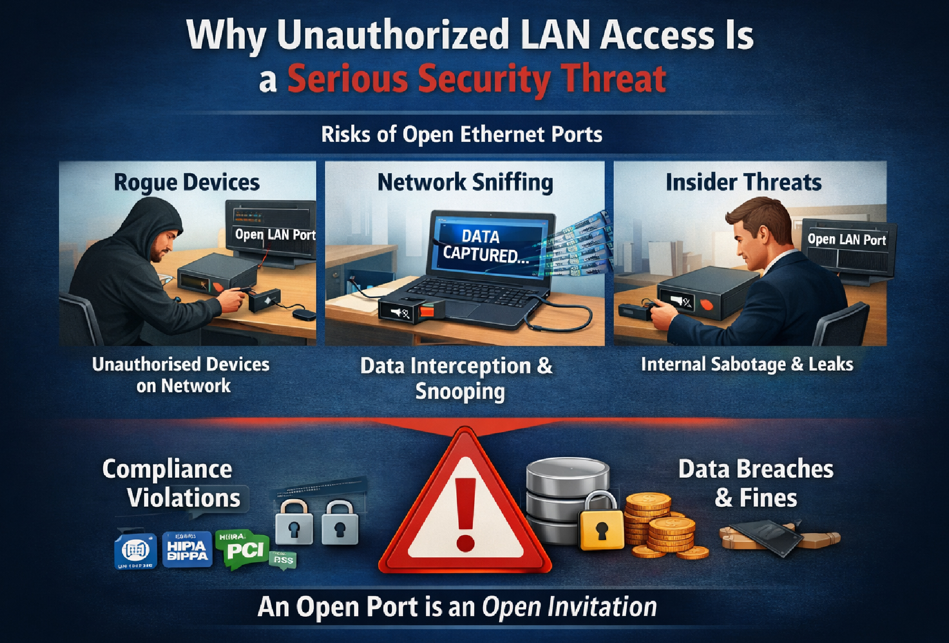 RJ45 Physical LAN Port Locks