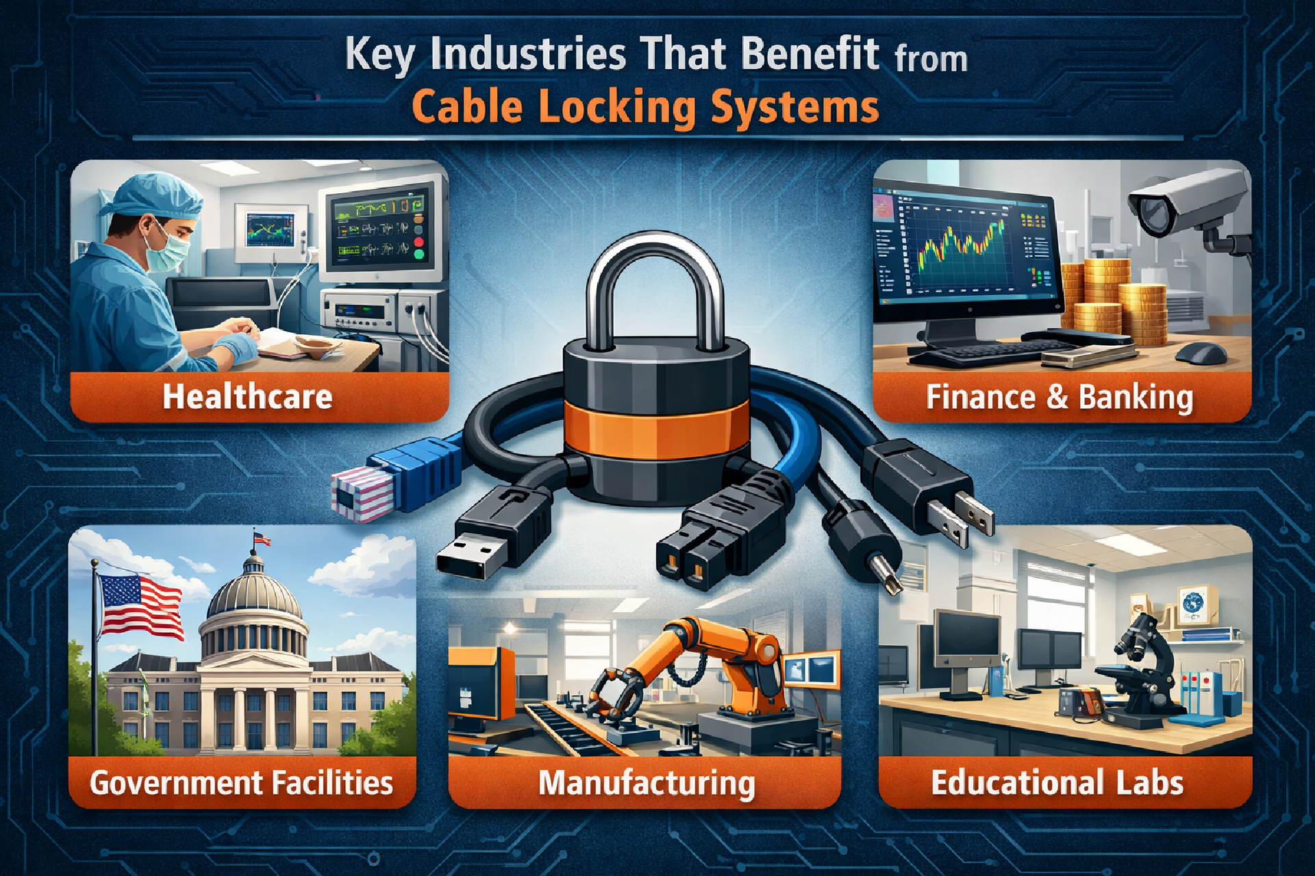 Cable Locking Systems for IT Security
