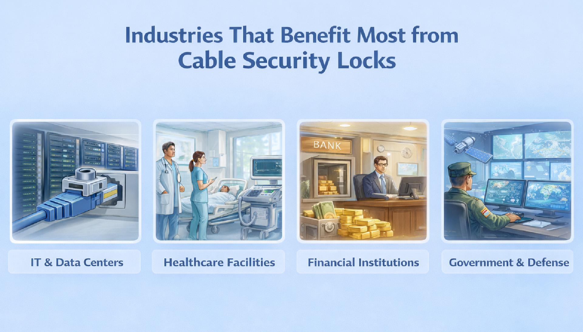 Cable security locks