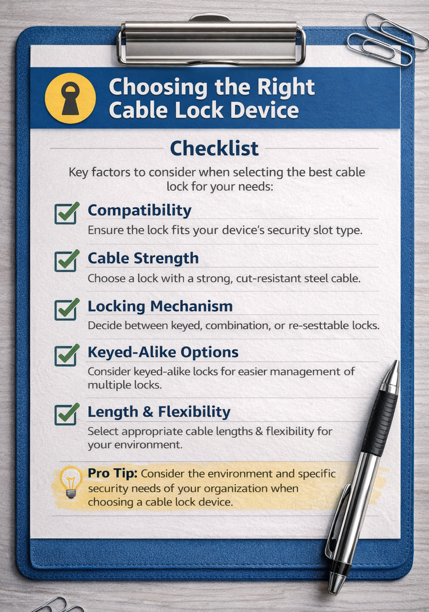 Cable Lock Devices