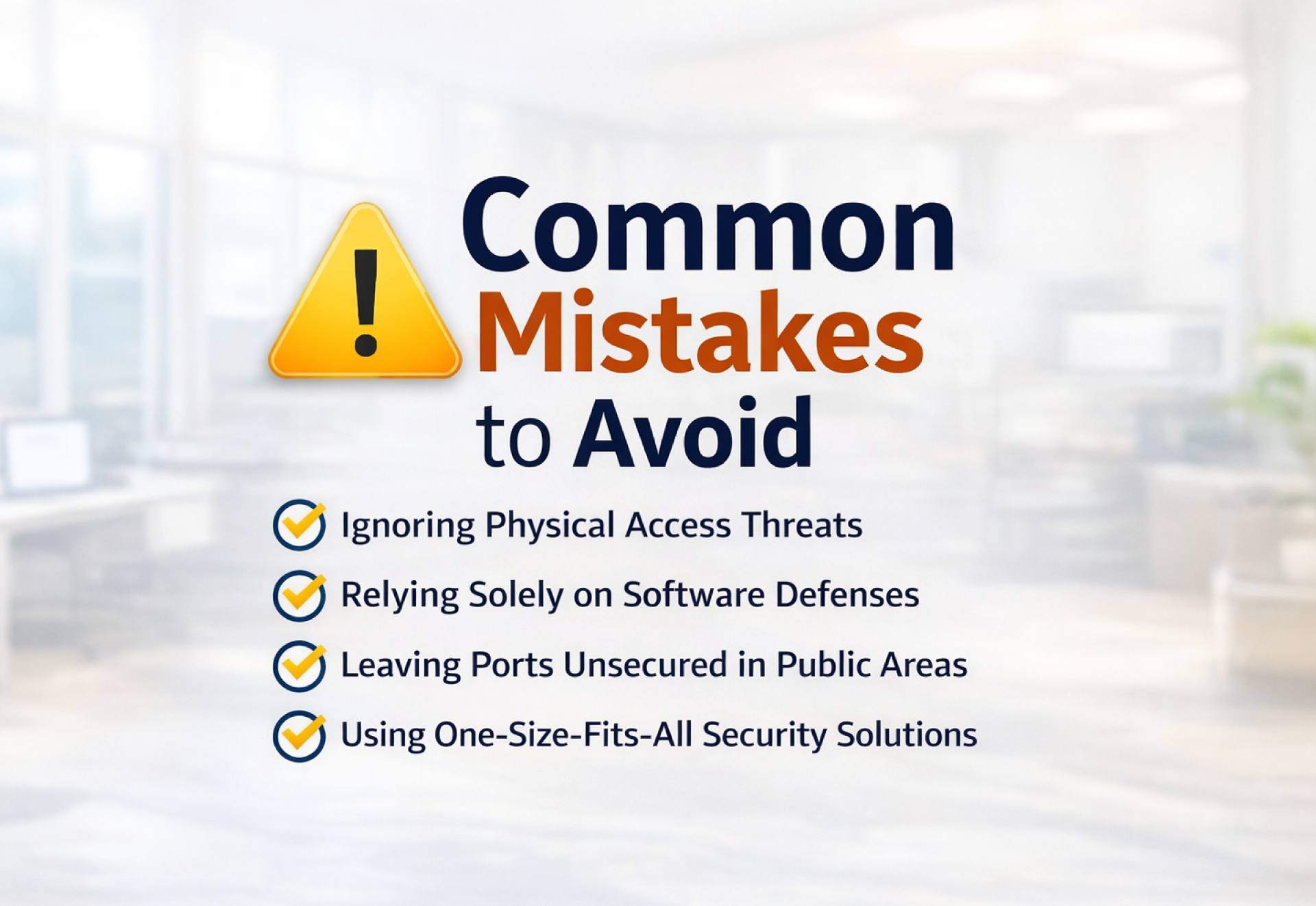 Device Port Security Solutions for USB & RJ45 Ports